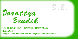 dorottya bendik business card